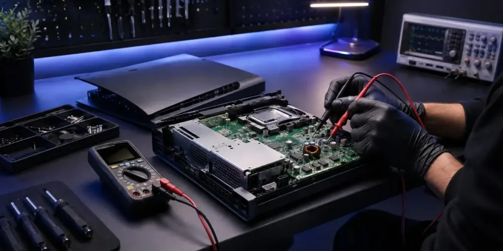 gaming console power startup fault repair