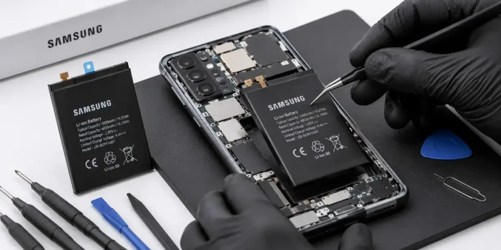 Samsung phone battery replacement service