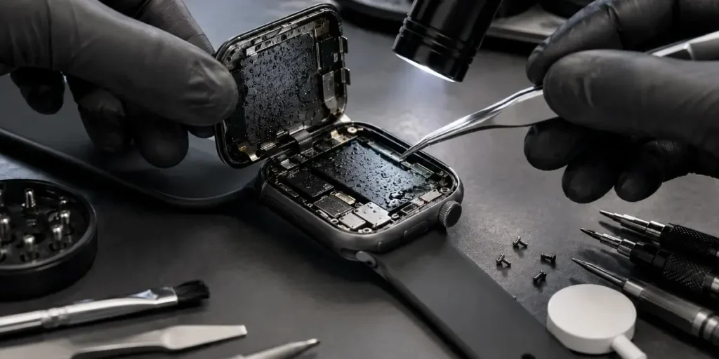 smartwatch water damage diagnosis